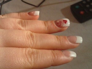  French Tips mit Lifting Problemen in Anfänger Nageldesign