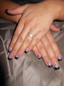 1. Mal Pinselmalerei an mir selbst 1. Nailartversuche in Nageldesign