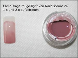 Rouge light - ND 24 Make up Gele / Camouflage Gele in Gelnägel