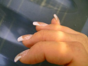 Seite 1. Versuch Schablonenverlängerung in Anfänger Nageldesign