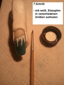 8. Eiszapfen malen Anleitung Eis Nail-Art für Winternägel in Nageldesign