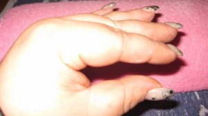 seite 1. Versuch an mir selbst in Anfänger Nageldesign