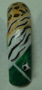 WM Nail ARt Afrika WM-Nägel in Nageldesign