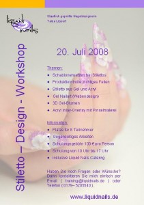  Stiletto Workshop am 20. Juli bei München in Nailart Kurse