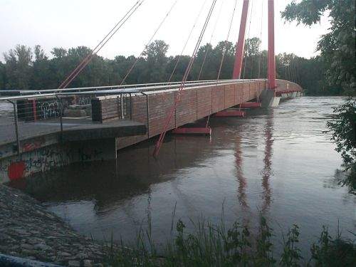 Brücke über die alte Elbe Wir saufen ab in Small Talk