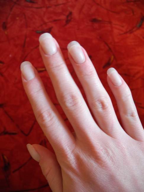 Oben Schablonenverlängerung ohne French in Anfänger Nageldesign